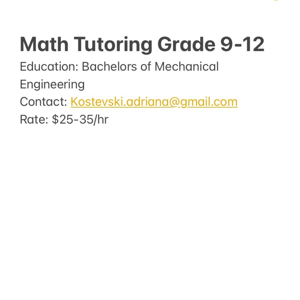 Online Math Tutoring